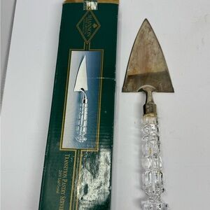 VTG Shannon Crystal Designs Of Ireland Silverplate Pie Cake Dessert Server A6